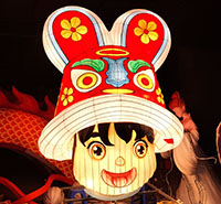 自貢彩燈工藝之卡通造型福娃 自貢彩燈工藝之卡通造型福娃